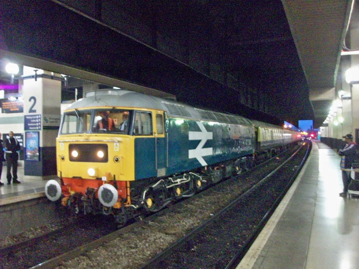47580 awaits separture from Birmingham Snow Hill for Southend on 03/10/09, Photo by Mike Turner