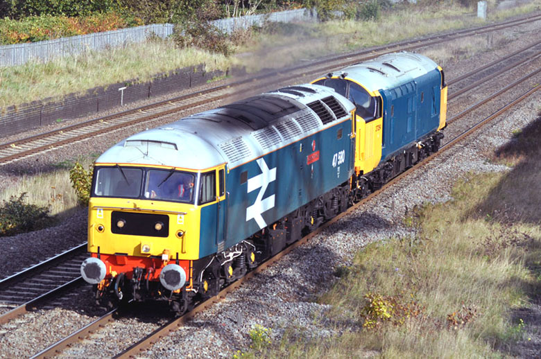 47580 Castle Bromwich with Kidderminster - Tyesely light engine move on 19/10/09, Photo by Robert Jones