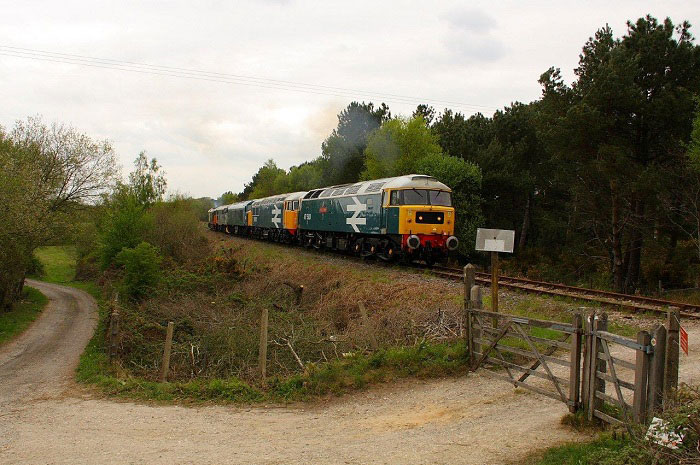 47580 nears the end of its journey, at Creech Bottom near Furzebrook on 05/05/10, Photo by Mark Jamieson