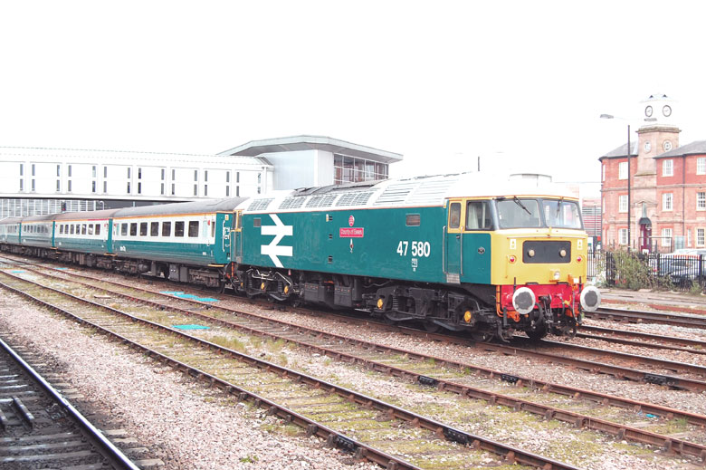 47580 with 5Z28 Derby Litchchurch Lane to Derby before working to Melton Mowbray on 16/04/10, Photo by John Simpkins