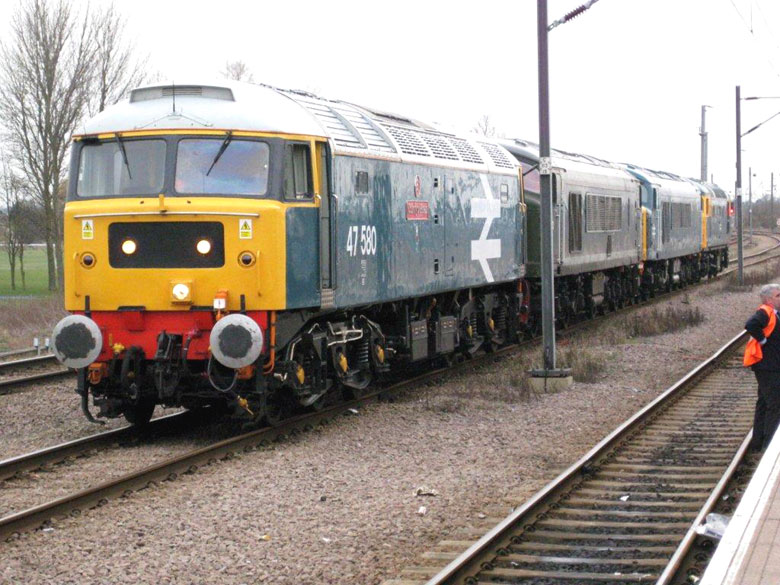 47580 at Ely run around the convoy for Dereham on 17/03/10, Photo by Richard Bradley