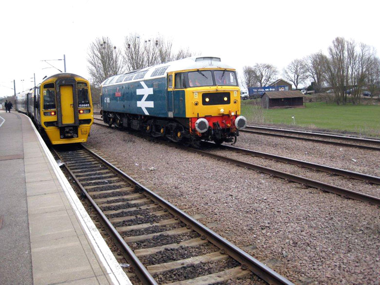 47580 at Ely run around the convoy for Dereham on 17/03/10, Photo by Richard Bradley