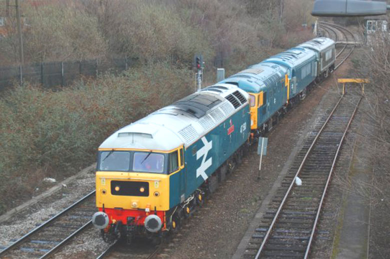 47580 at Ely run around the convoy for Dereham on 17/03/10, Photo by Richard Bradley