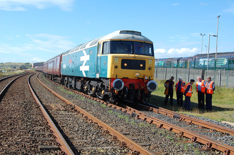 47580 at Sellafield before returning to Ravenglass on 17/07/10, Photo by Nick Scott