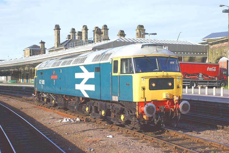 47580 arrives at Barrow Hill to collect 56101 for Swanage Diesel Gala on 04/05/10, Photo by Steve Smith