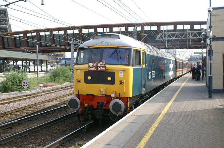 47580 at Stratford with 1Z74 05:18 North Walsham-Swanage on 26/06/10, Photo by Kevin Cooper