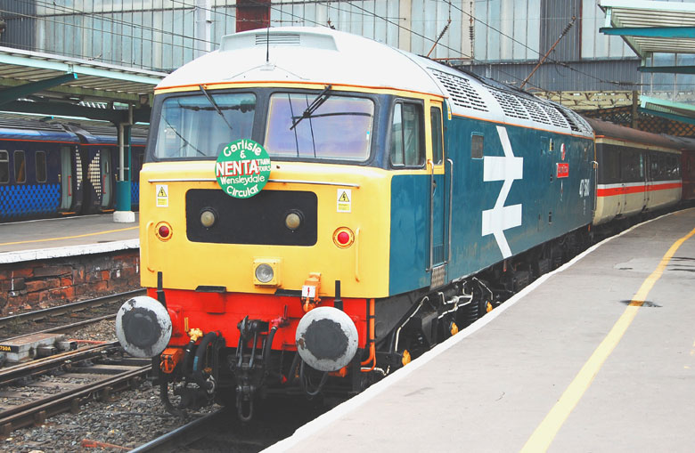 47580 arrives at Carlisle with 1Z51 05:05 from Norwich on 07/08/10, Photo by Andrew Ward