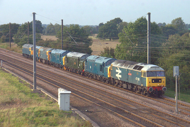 47580 departs Crewe with 5Z19 10:45 Carnforth - Bristol T.M. on 20/09/10, Photo by Geoff Tibble