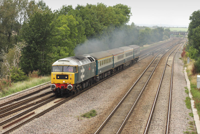 47580 passes Tupton with 5Z09 10:18 Barrow Hill-Derby ecs on 10/09/10, Photo by Darren Brooks