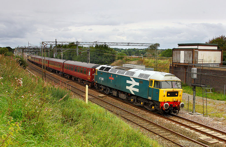47580 departs Crewe with 5Z19 10:45 Carnforth - Bristol T.M. on 18/09/10, Photo by Neil Harvey
