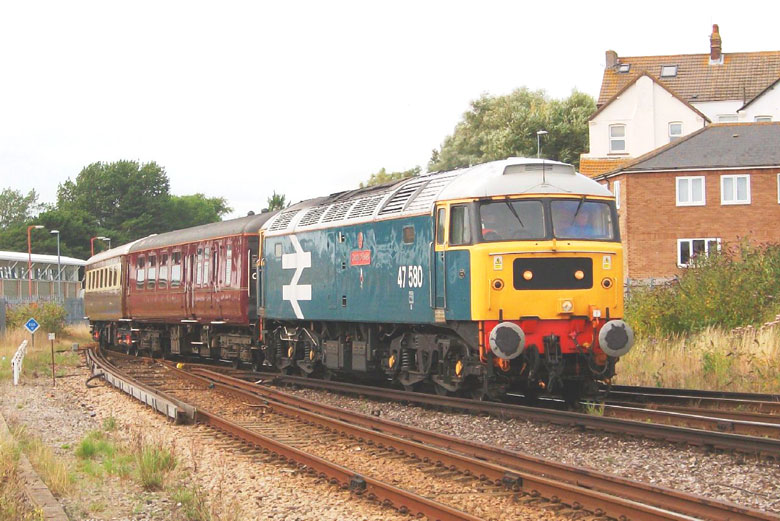 47580 arrives at Weymouth with 1Z62 06:20 Shrewsbury-Weymouth on 19/08/10, Photo by Steve Anstey