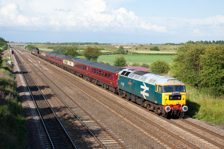 47580 at at Colton Junction with 1Z73 16:30 Scarborough-Holt on 09/07/11, Photo by Scott Paterson