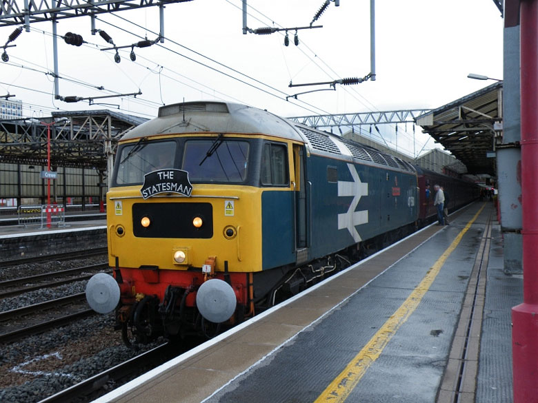 47580 at Crewe on its way back with 1Z79 15:20 Carlisle � Swindon on 14/05/11, Photo by Dan Adkins