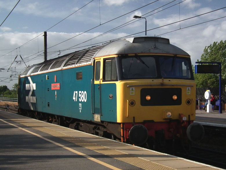47580 at Northallerton returns from Wensleydale Railway Light Eengine to Carnforth on 23/05/11, Photo by Jonathon Kirby