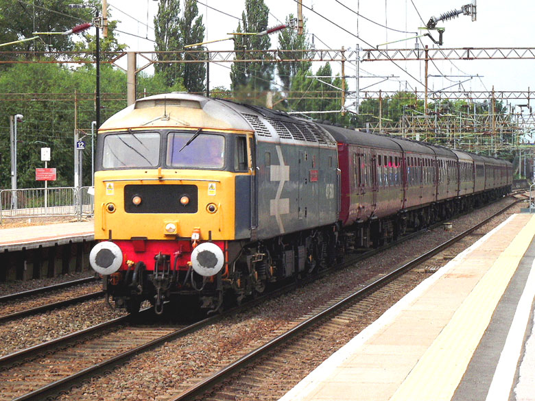 47580 passes south through Northampton with 5Z70 08:39 Carnforth - Acton ML on 15/07/11, Photo by Trevor Plackett