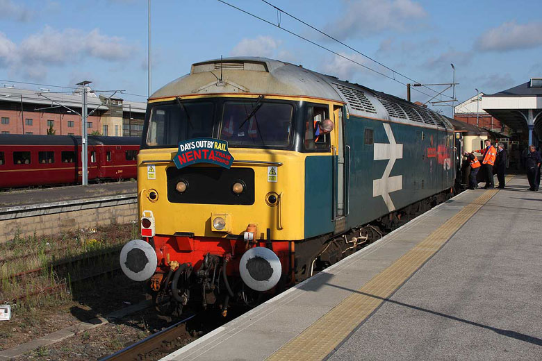 47580 is detached from the set at Norwich to collect remainder from Thorpe Yard on 09/07/11, Photo by Steve Allen