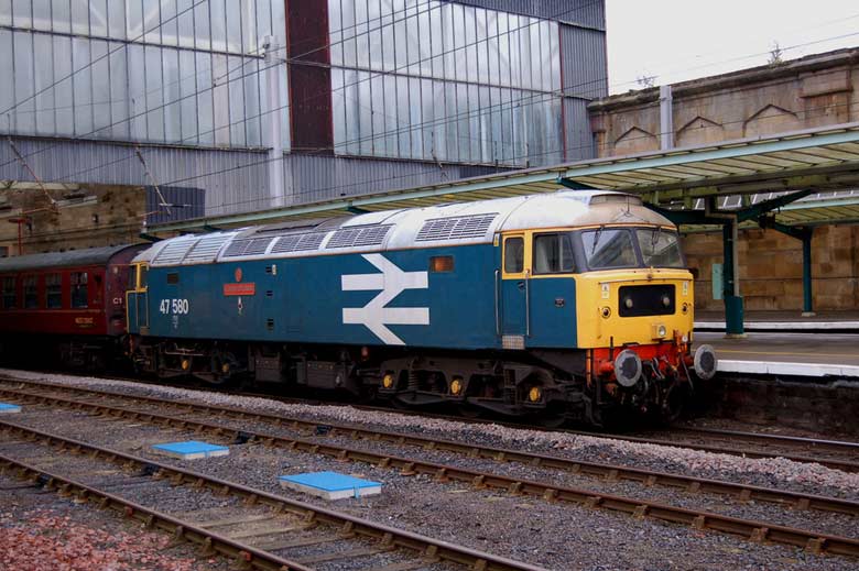 47580 awaits departure at Carlisle with 1Z75 16:42 to Lincoln on 05/10/11, Photo by Trevor Casey