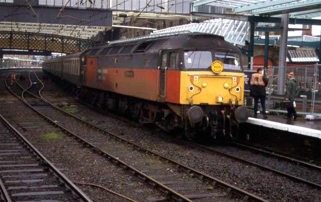 47732 at Carlisle with 06:22 from Cardiff C. on 20/10/01, Photo by Alan Lea