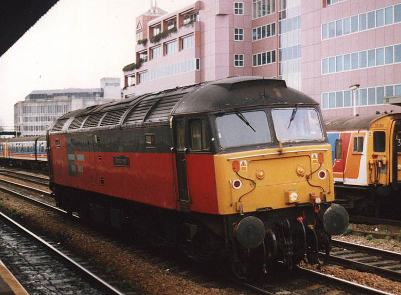 47732 just arrived at Preston with 1S86 15:30 Euston - Glasgow C. on 23/02/02, Photo by Neil Dimmer