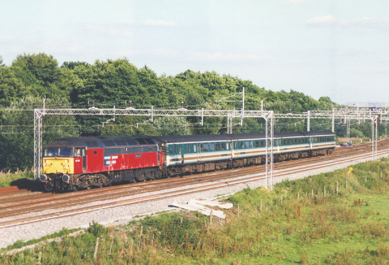 47732 passes Slindon with 1D82 17:21 Birmingham New St. - Holyhead on 14/08/03, Photo by John Neave